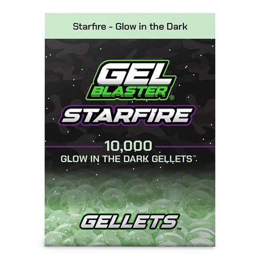 Starfire Gellets Water Bead Ammo, Non-Toxic, 10K Count, Glow-In-The-Dark